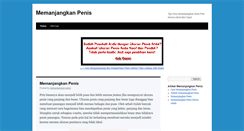 Desktop Screenshot of memanjangkanpenis.com